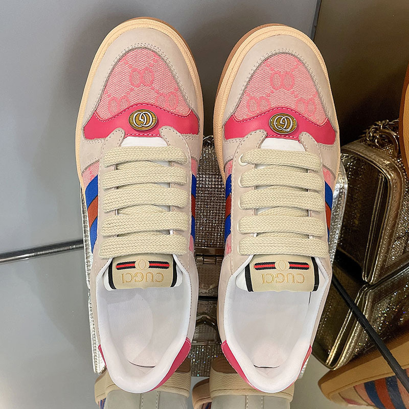 AAAA Replica Gucci Hombres y Mujeres Casual Zapatillas de deporte