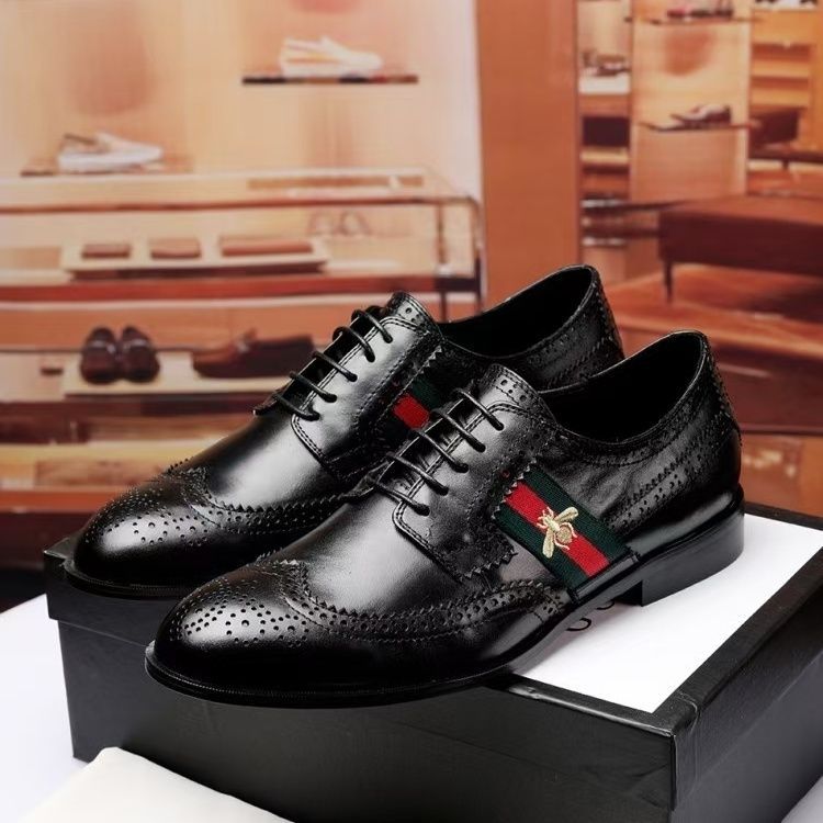 AAAA Replik Gucci Männer Casual Leder Schuhe