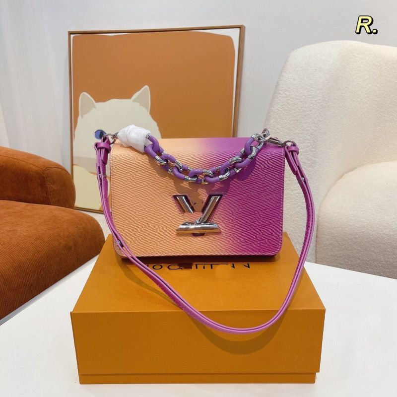 Repica Designer Louis Vuitton Women Gradient Unicorn Twist Water Ripple One-Shoulder Hand-Held Messenger Bag