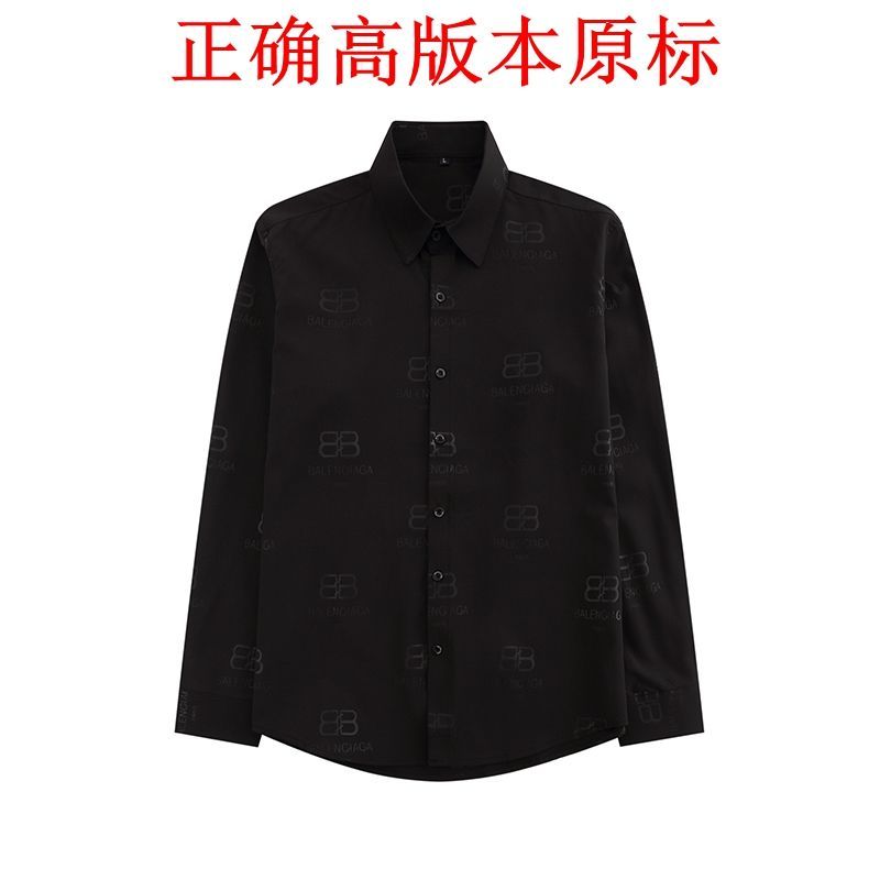 Replica Designer Balenciaga Fashion Men Long Sleeve Shirt