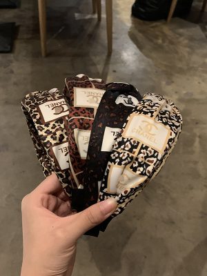 Replica Designer CHANEL Leopard Print Creative Fashion Women Headband