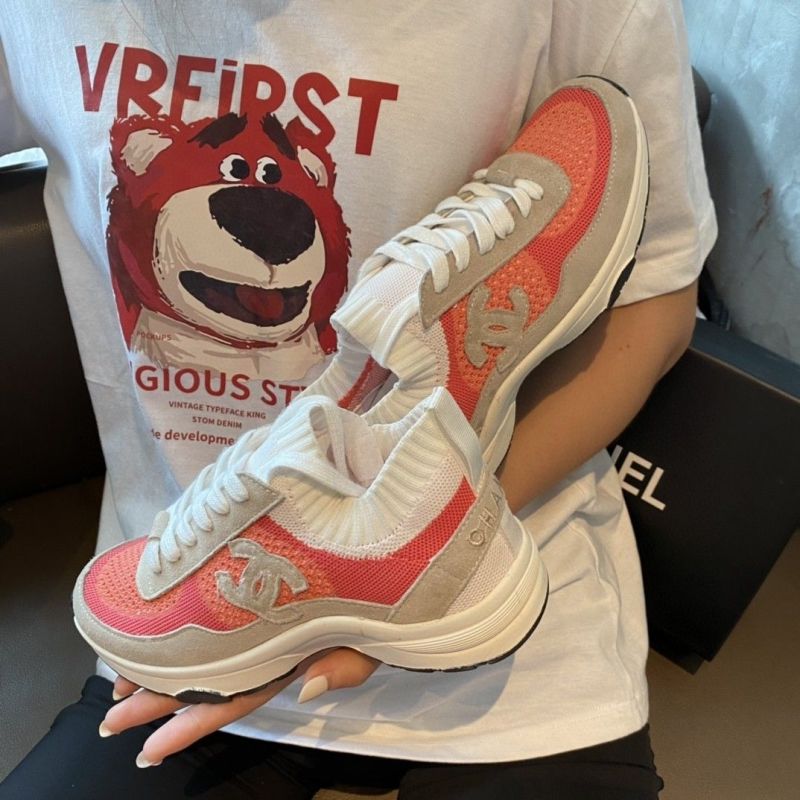 Replica Designer Chanel Casual Color Matching Breathable Sneakers