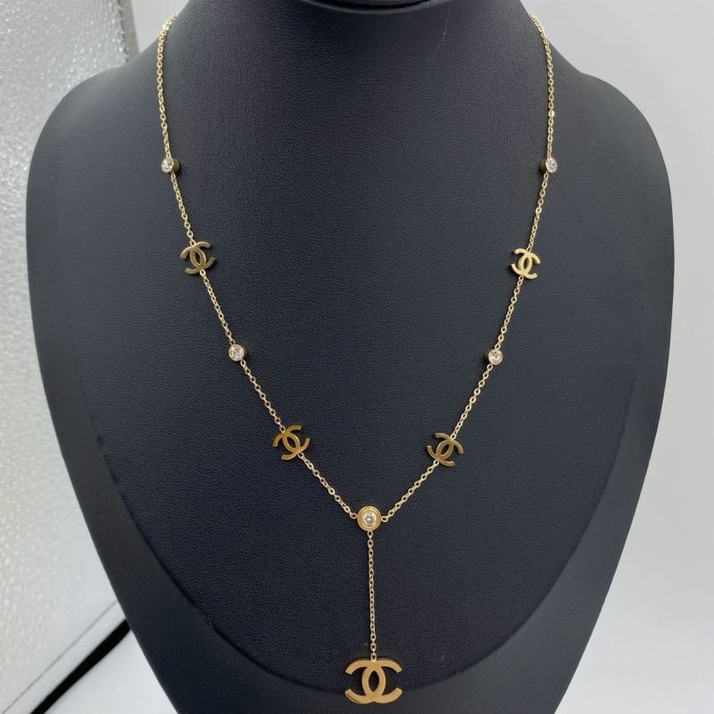 Replica Designer Chanel Fashion Titanium Steel Necklace