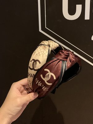 Replica Designer Chanel Printed U-Shaped Headband