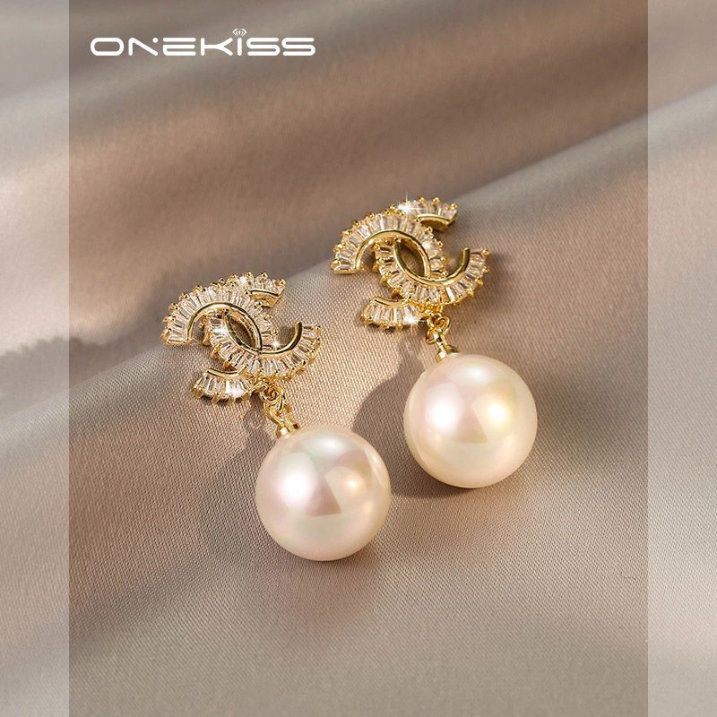 Replica Designer Chanel Rhinestone Earrings