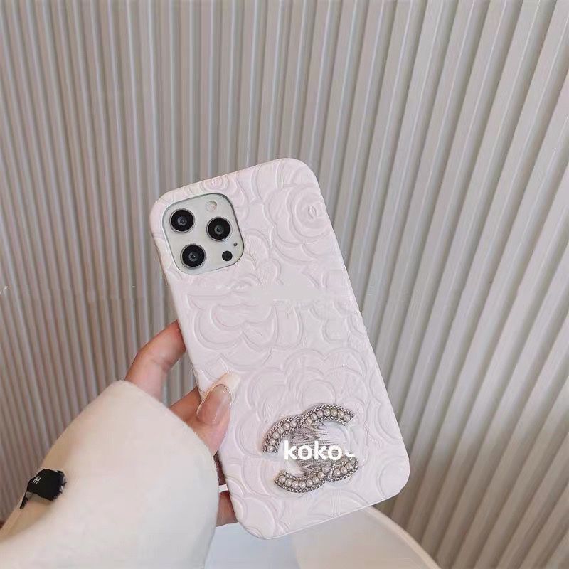 Replica Designer Chanel Wome Fashion Camellia Double C Apple Mobile Phone Case