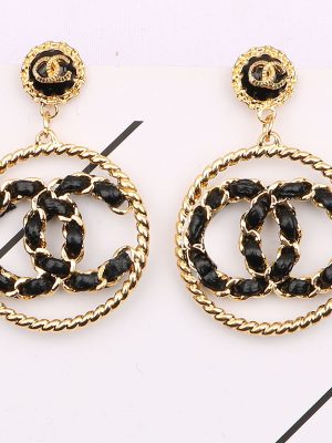 Replica Designer Chanel Women Circle Double C Fashion Multicolor Earrings