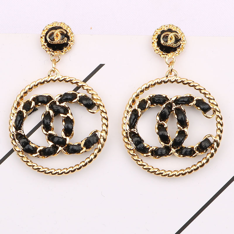 Replica Designer Chanel Women Circle Double C Fashion Multicolor Earrings