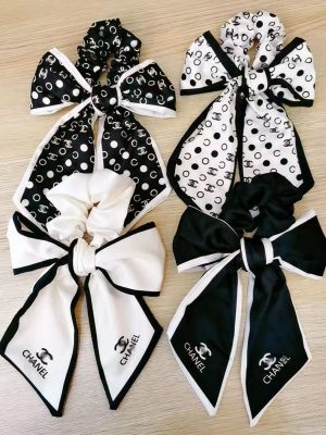 Replica Designer Chanel Women Fashion Bow Letters Hairband