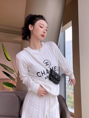 Replica Designer Chanel Women Fashion Casual Knitted Set