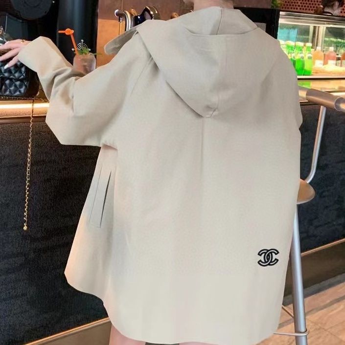 Replica Designer Chanel Women Fashion Length Hooded Coat