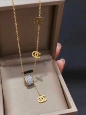 Replica Designer Chanel Women Fashion Letter Clavicle Chain Necklace