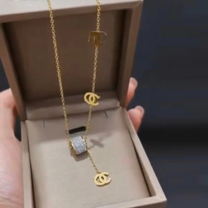 Replica Designer Chanel Women Fashion Letter Clavicle Chain Necklace