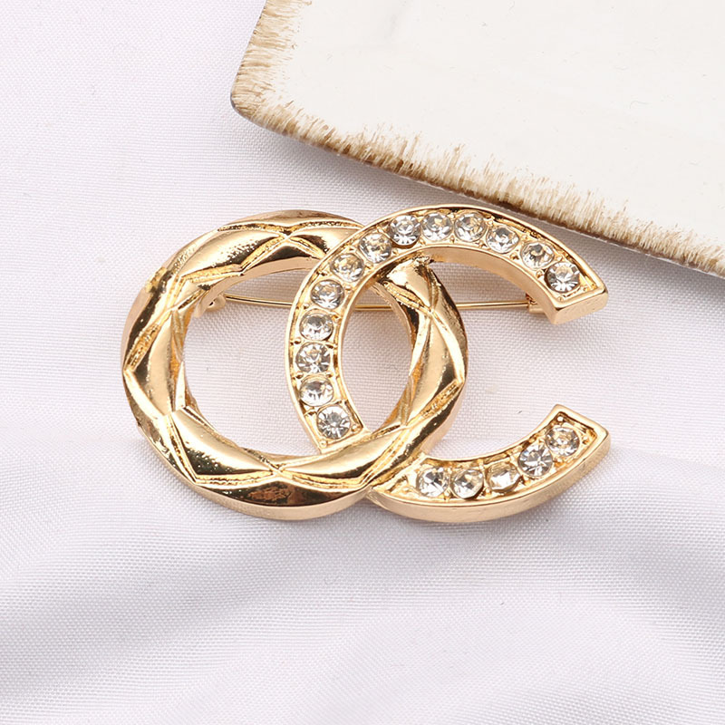 Replica Designer Chanel Women Fashion Rhinestone Brooch Jewelry