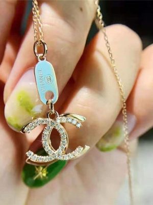 Replica Designer Chanel Women Fashion Rhinestone Necklace