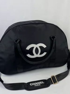 Replica Designer Chanel Women Simple Portable Large-Capacity Foldable Luggage Storage Bag