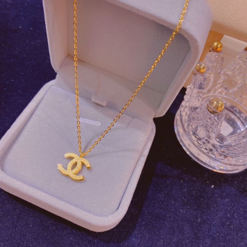 Replica Designer Chanel Women Titanium Steel Color Chain Necklace