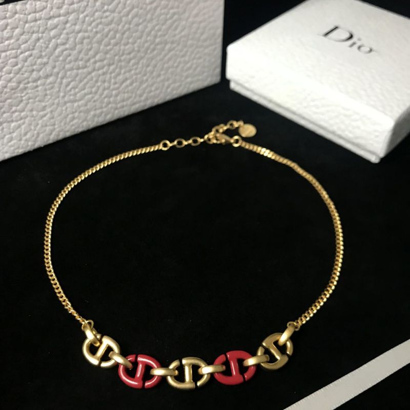 Replica Designer Dior Fashion Contrast Alphabet Necklace