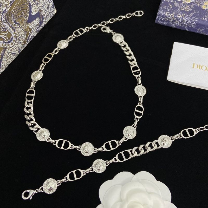 Replica Designer Dior Simple Chain Necklace Bracelet