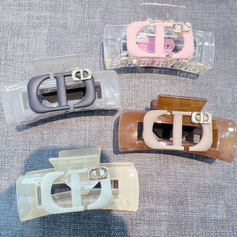 Replica Designer Dior Simple Letter Frosted Acrylic Hair Claw