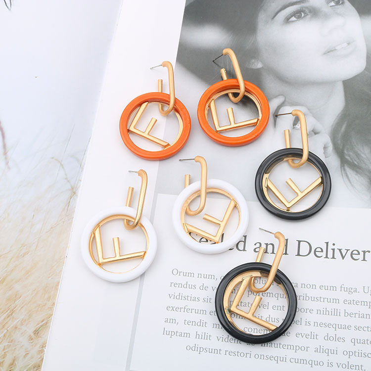 Replica Designer FENDI Women Temperament Personality Long Pin Earrings
