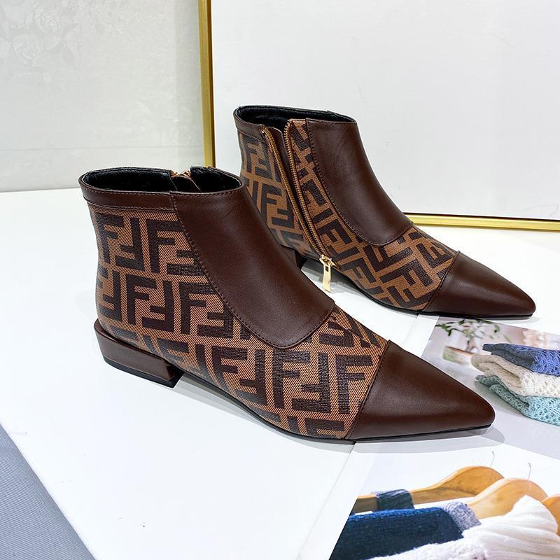 Replica Designer Fendi Leather Fashion Short Boots