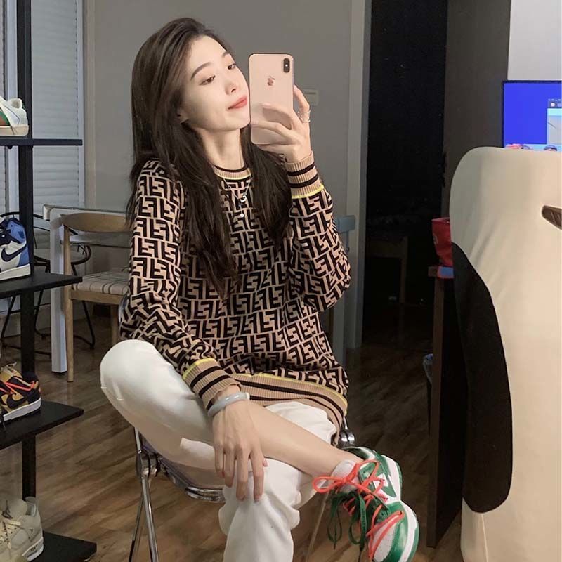 Replica Designer Fendi Oversized Knit Top