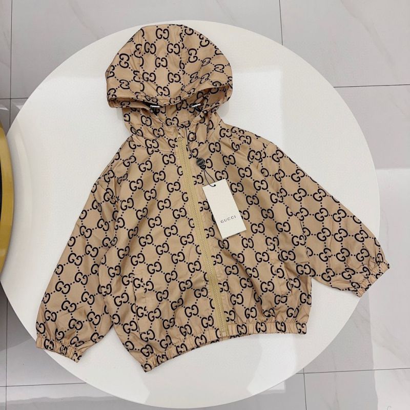 Replica Designer Gucci Children Alphabet Hooded Jacket