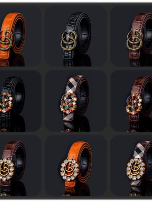 Replica Designer Gucci Children Simple Buckle Belts