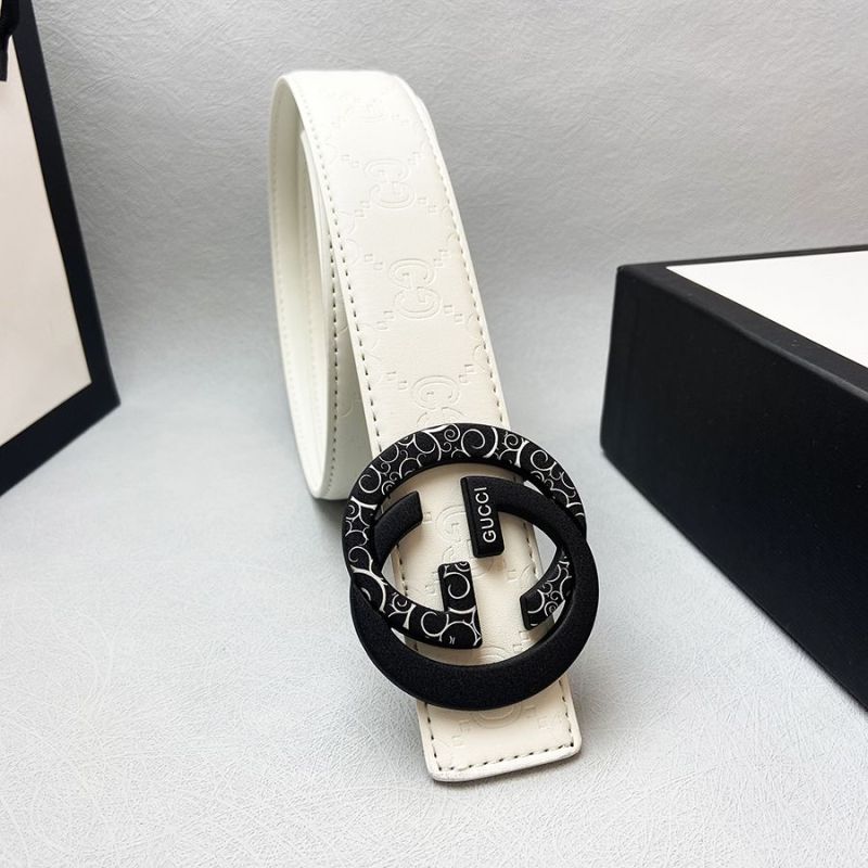 Replica Designer Gucci Fashion Embossed Men'S Leather Belt