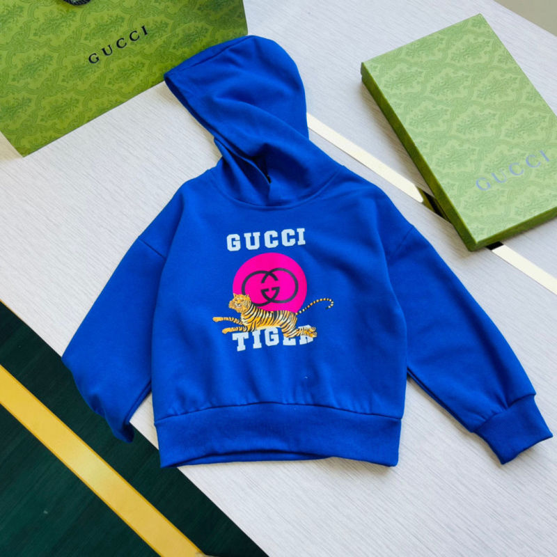 Replica Designer Gucci Kid Foreign Girls Boys Tiger Print Hoodies
