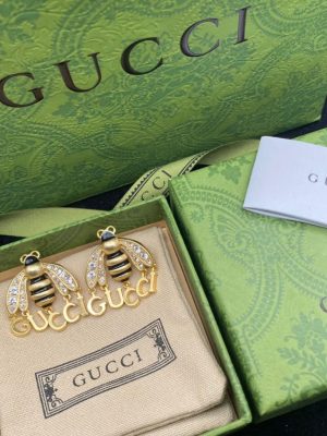 Replica Designer Gucci Retro Bee Stud Earrings