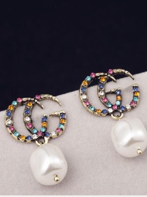 Replica Designer Gucci Women Colored Stud Earrings