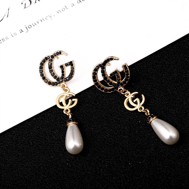 Replica Designer Gucci Women Creative Studded Sequins Popular Earrings