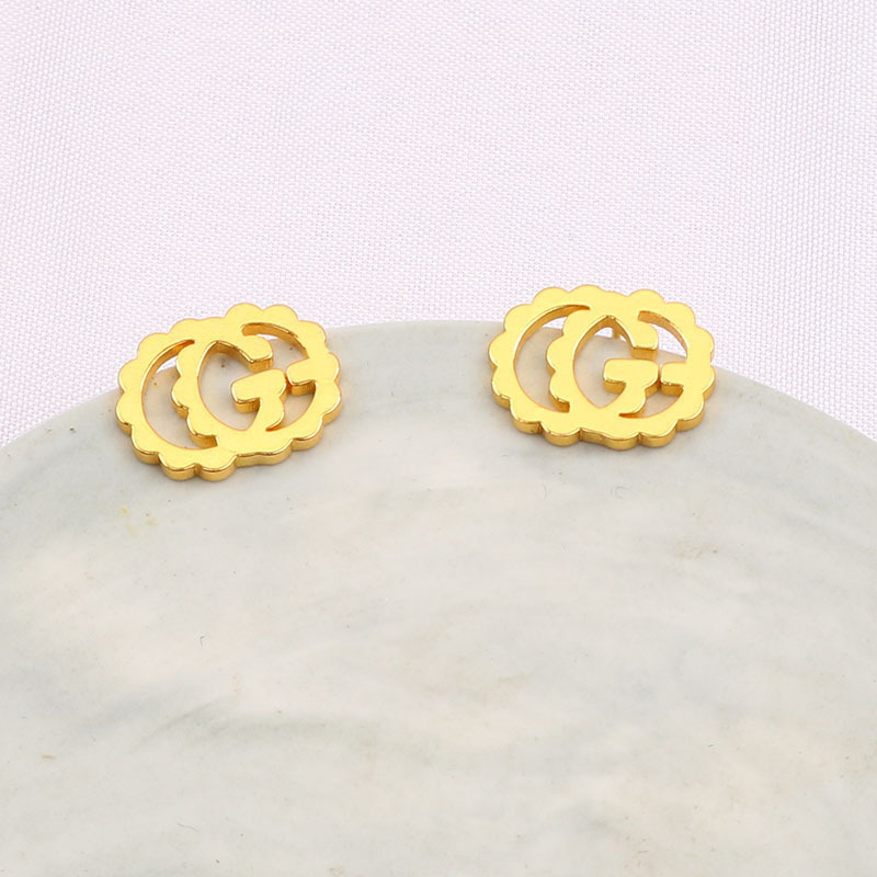 Replica Designer Gucci Women Double G Letter Earrings