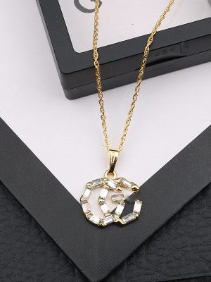 Replica Designer Gucci Women Double G Necklace