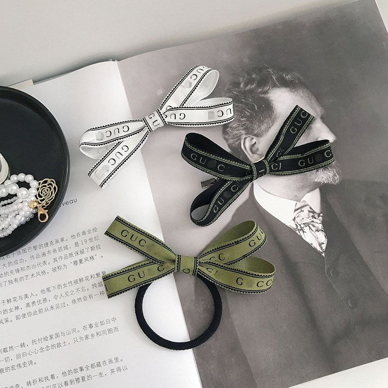 Replica Designer Gucci Women Fashion G Hair Ring Bow Ribbon