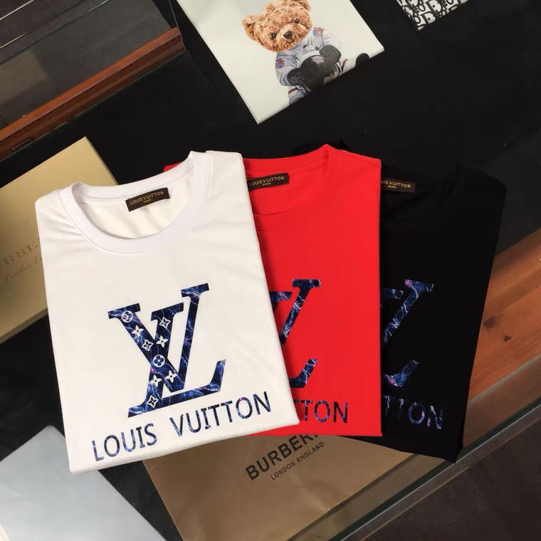Replica Designer Louis Vuitton Casual Letter Print T-Shirt