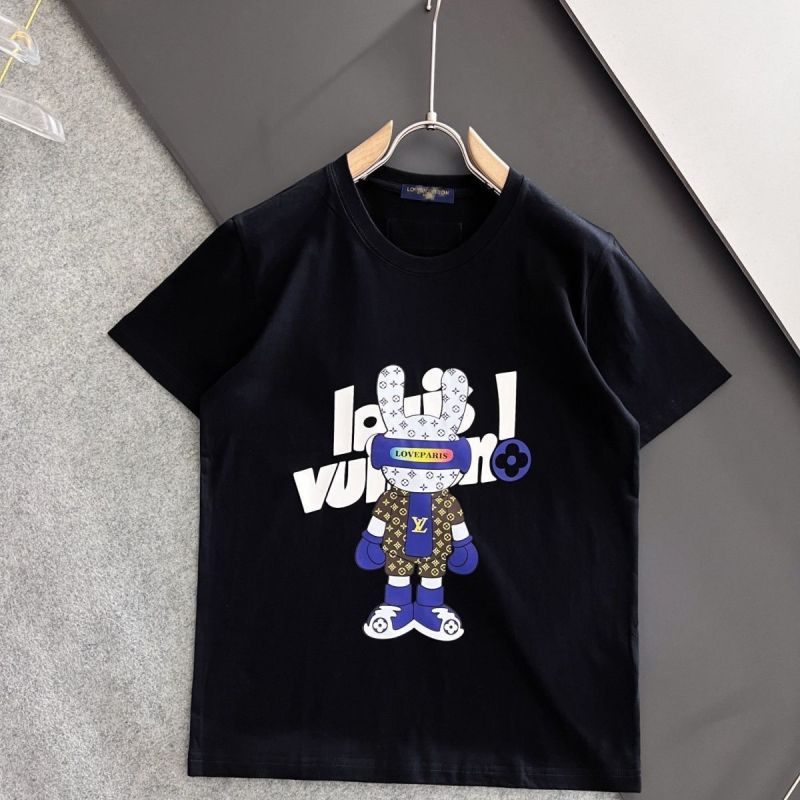 Replica Designer Louis Vuitton Casual Men'S And Women'S Round Neck Shirts