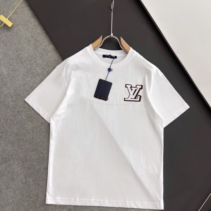 Replica Designer Louis Vuitton Casual Printed Men And Women T-Shirts