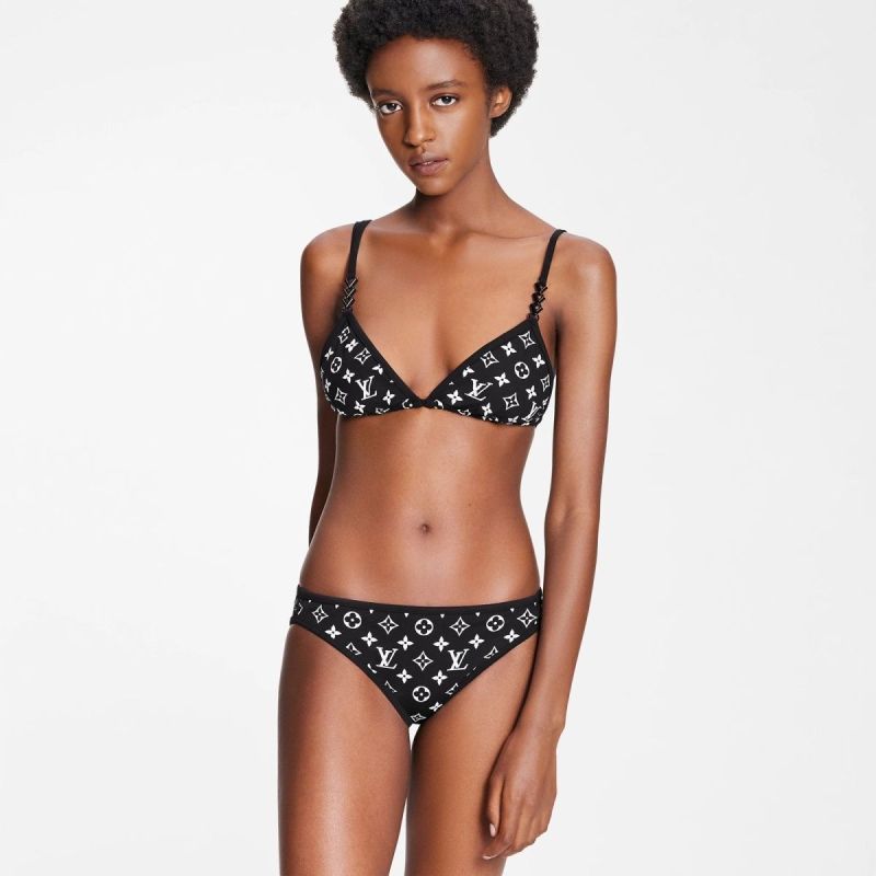 Replica Designer Louis Vuitton Fashion Classic Old Flower Women Sexy Bikini Swimsuit Two Piece