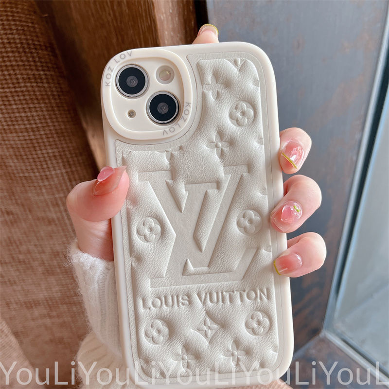 Replica Designer Louis Vuitton Old Flower Leather All Inclusive Mobile Phone Case