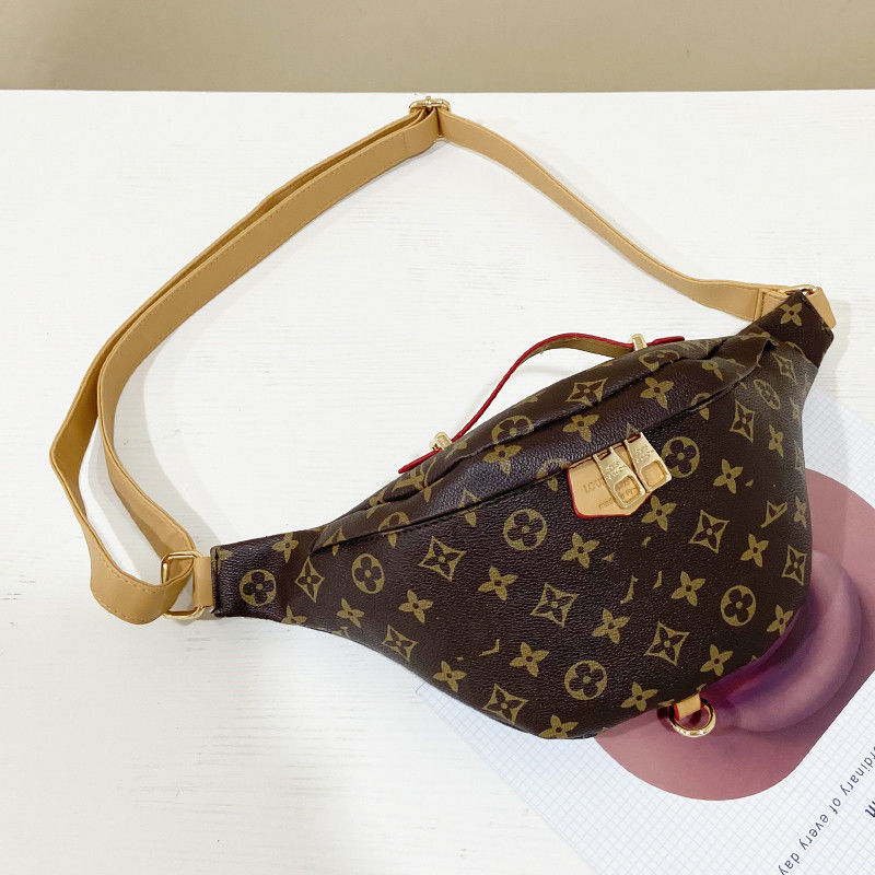 Replica Designer Louis Vuitton Vintage Print Sports Chest Bag