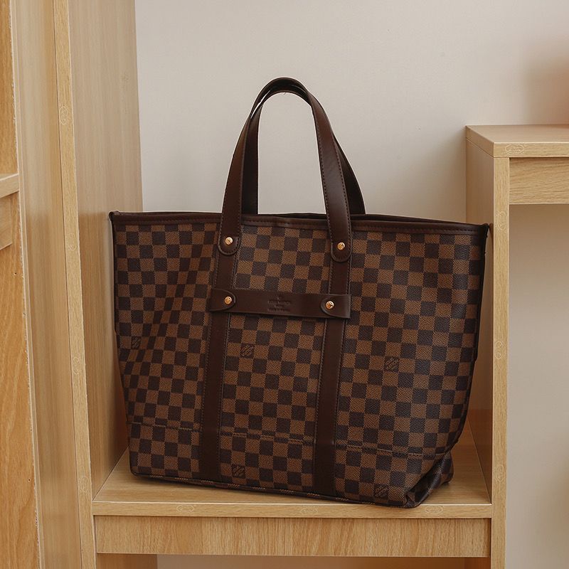 Replica Designer Louis Vuitton Women Classic Checkerboard Large-Capacity One-Shoulder Bag