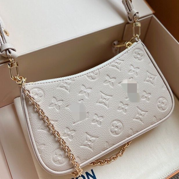 Replica Designer Louis Vuitton Women Simple Flower Four-Leaf Clover Printing Underarm Shoulder Bag
