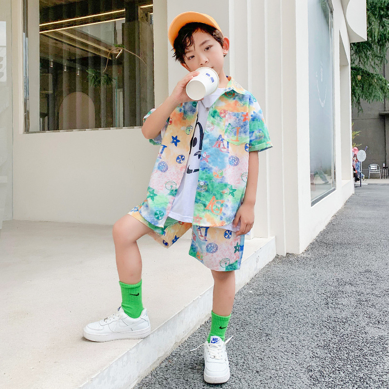 Replica Designer Louis Vuitton kids Casual Tie-Dye Print Two-Piece Set