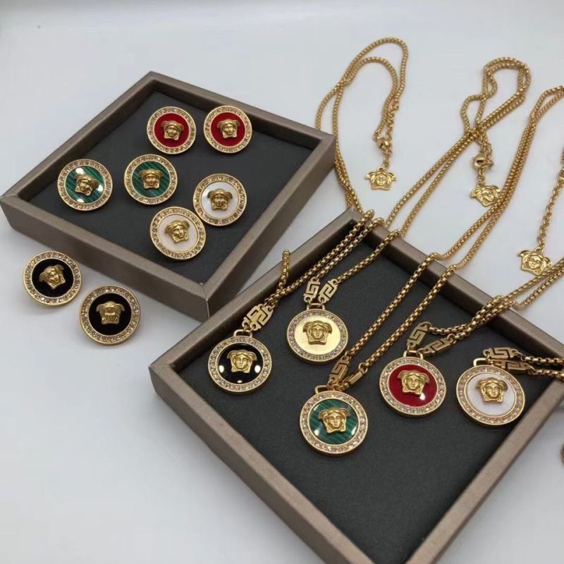 Replica Designer Versace Earrings Necklace