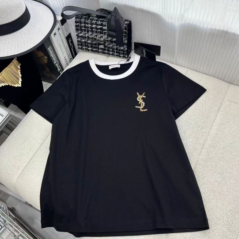 Replica Designer YSL Casual Men'S And Women'S Short-Sleeved T-Shirts