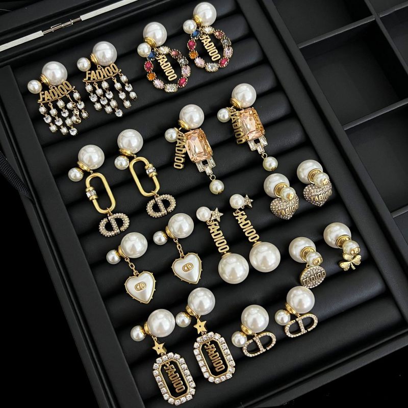 Replica Designer er Dior Women Fashion CD Letter Pearl Earrings
