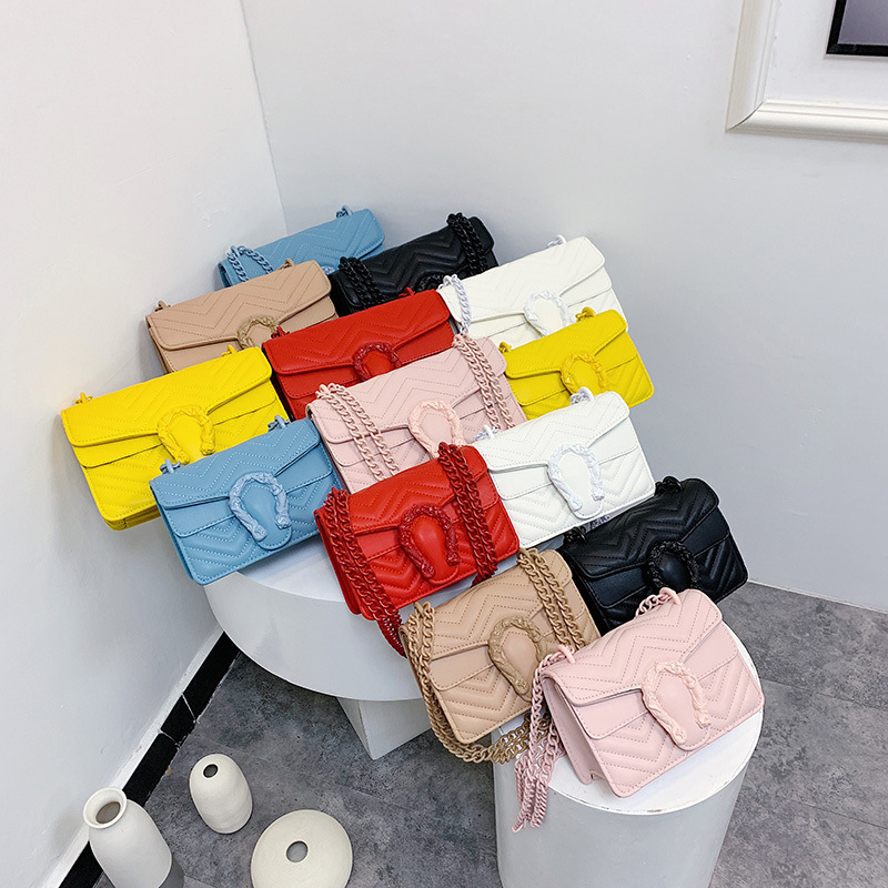 Replica Designer er Gucci Women Candy Color Shoulder Chain Bag